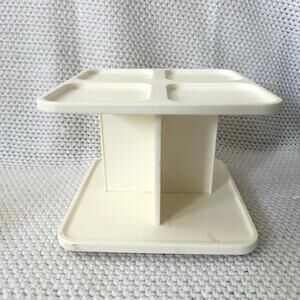Tupperware Modular Mates Spice Carousel Rack Lazy Susan White Vintage 2164A-2